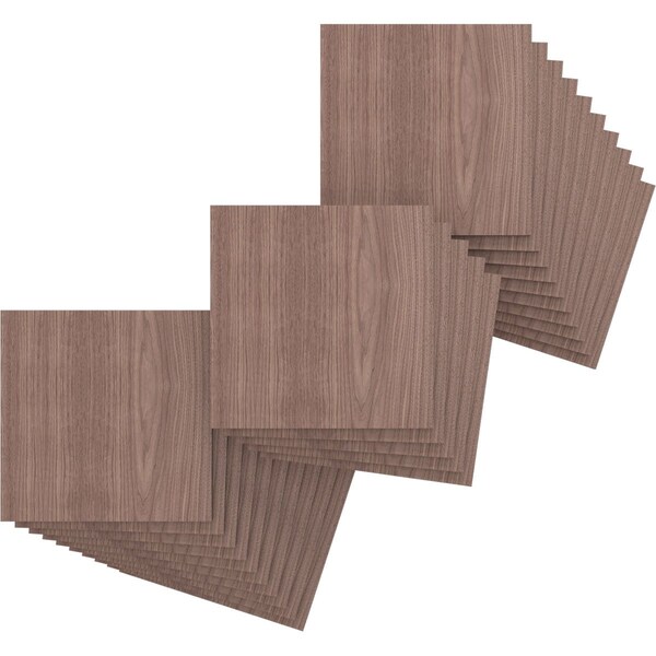 Ekena Millwork 7 3/4W x 7 3/4H x 1/4T Wood Hobby Boards, Walnut, 25PK HBW08X08X250DWA - main